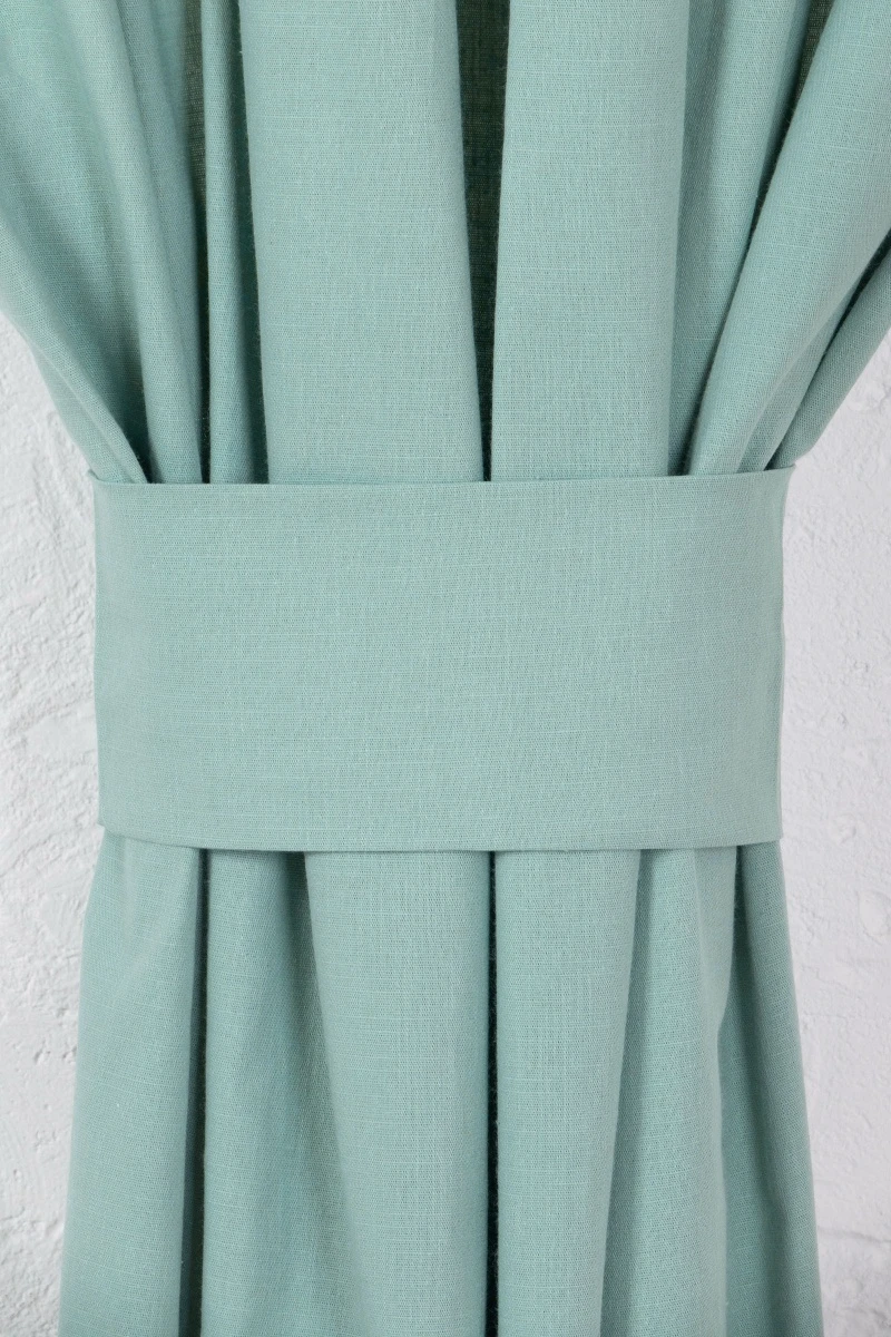 Комплект штор из хлопка (ЭТ) "Ментол" арт. 910