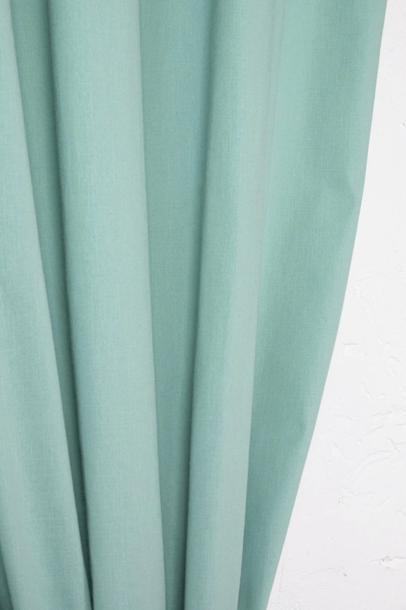 Комплект штор из хлопка (ЭТ) "Ментол" арт. 910