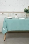 Скатерть из хлопка (ЭТ) "Ментол" (евро-угол) арт. 910