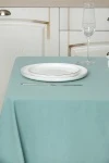 Скатерть из хлопка (ЭТ) "Ментол" (евро-угол) арт. 910