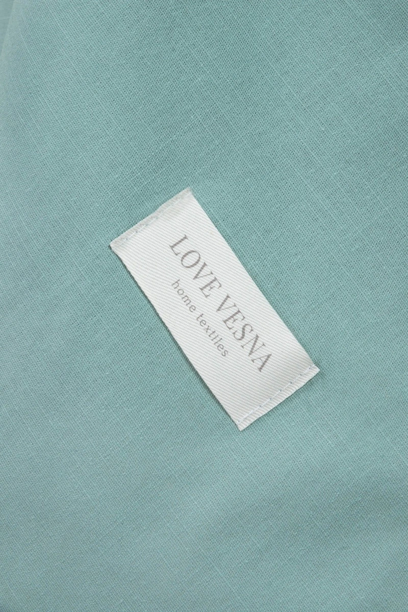 Скатерть из хлопка (ЭТ) "Ментол" (евро-угол) арт. 910