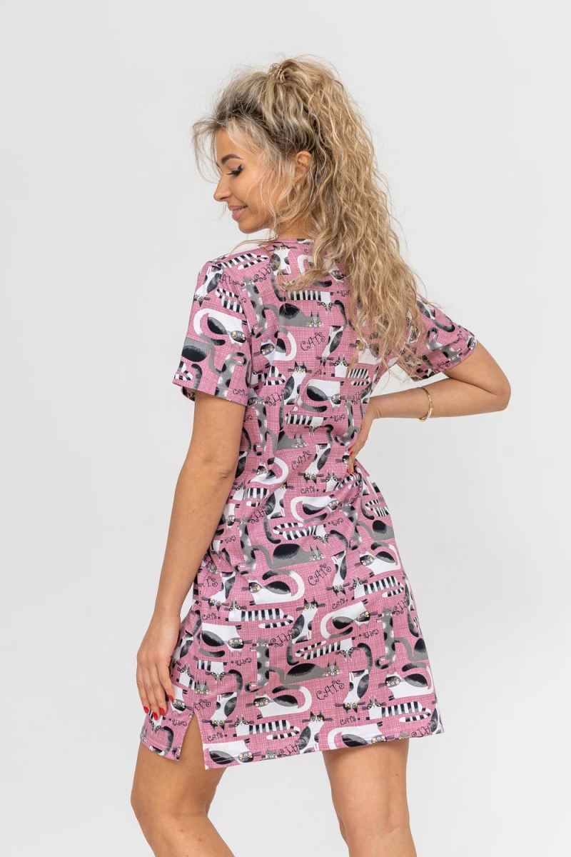 Халат 36707 (брусничный)