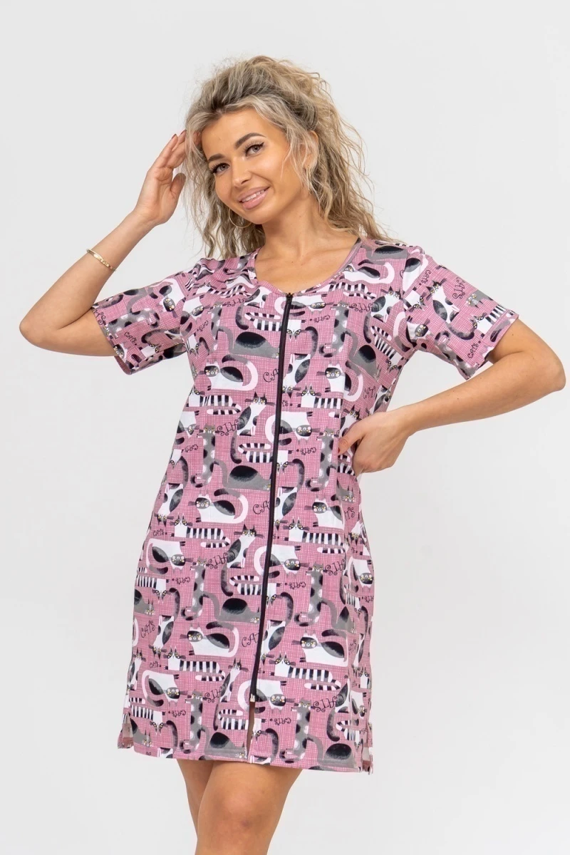 Халат 36707 (брусничный)