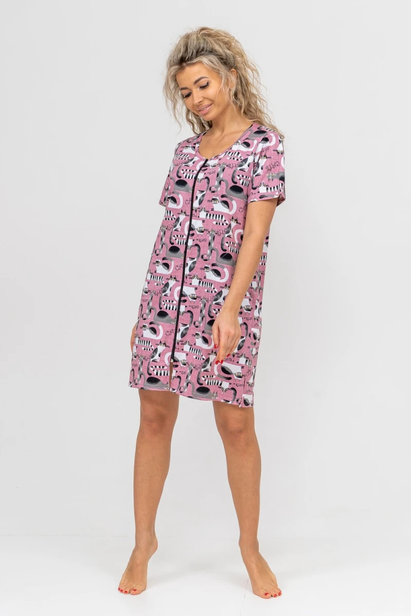 Халат 36707 (брусничный)