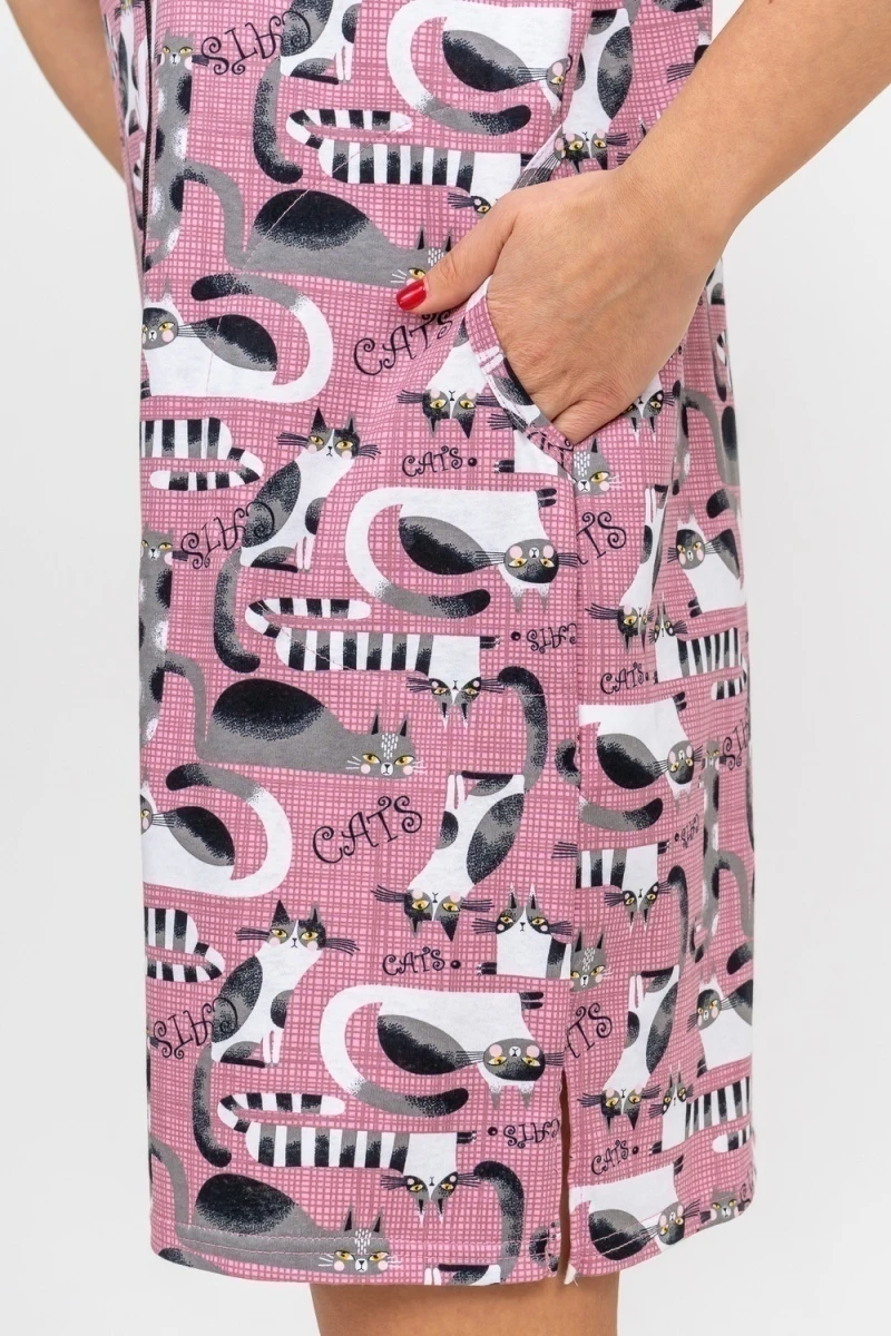 Халат 36707 (брусничный)