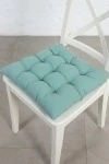 Подушка на липучках (М-9) на стул из хлопка (ЭТ) "Ментол" арт. 910