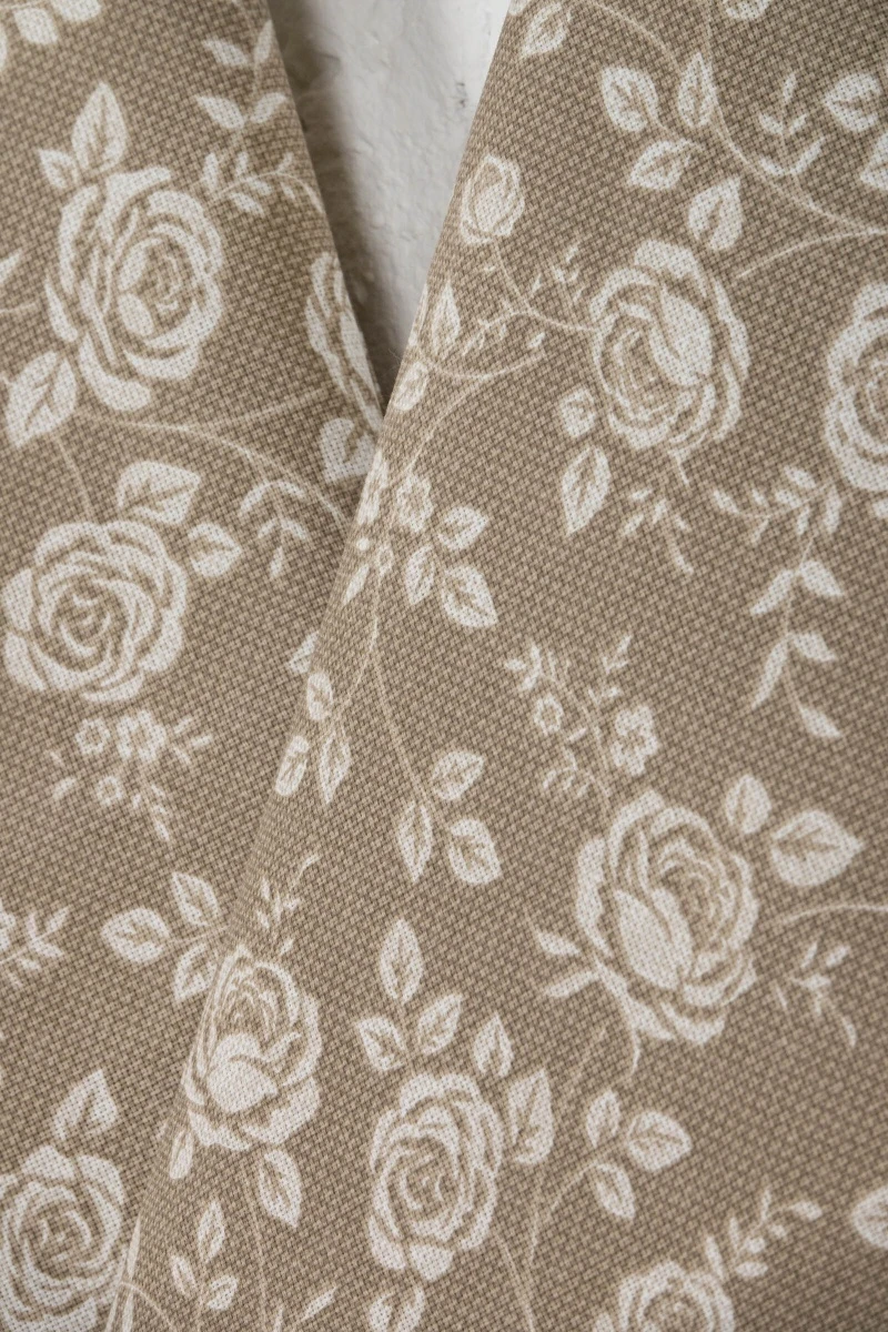 Набор полотенец рогожка (ТЛ) Рози (песочный) - 3 шт - 45х60 см