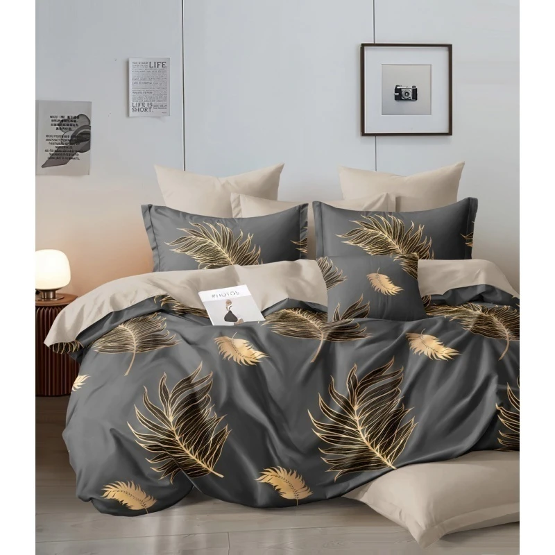 КПБ на пуговицах "ПолиТекс" поплин "Золотая ветвь" ком. р. Евро-Мини арт. 6568