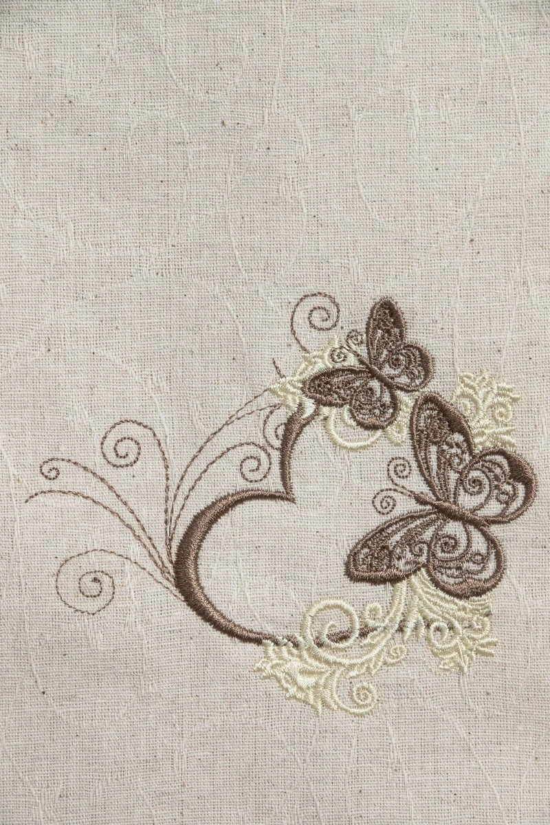 Полотенце полулен жаккард Поэма с вышивкой Гармония (ГП) - 45/60