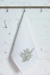 Полотенце ваф Отбеленное с вышивкой Веточка (ТТ) (160 гр)
