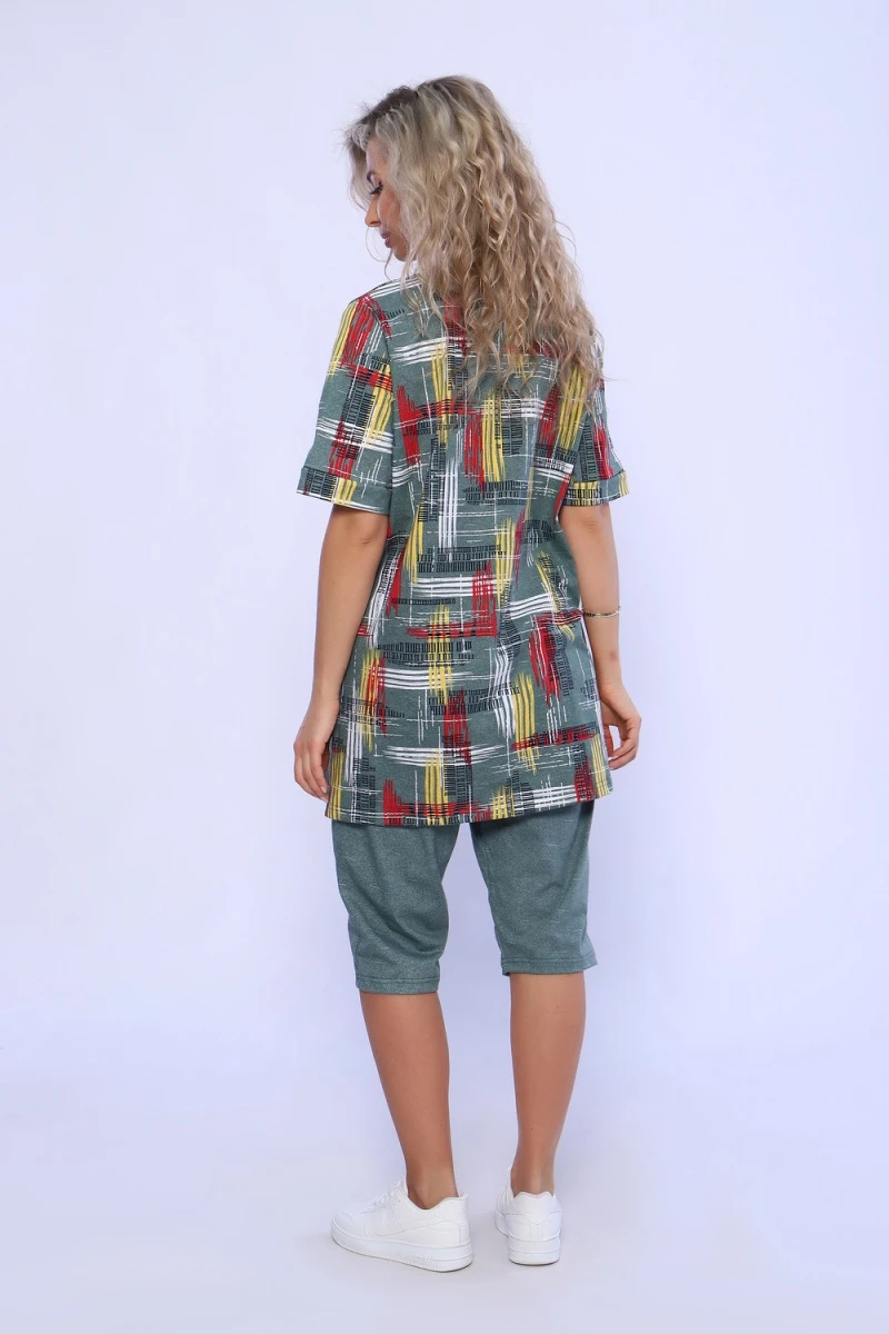 Костюм с бриджами 13130 (зеленый)