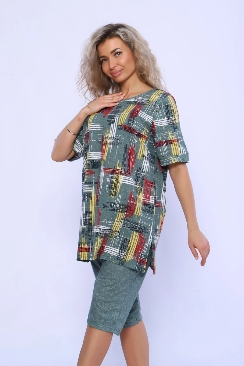 Костюм с бриджами 13130 (зеленый)