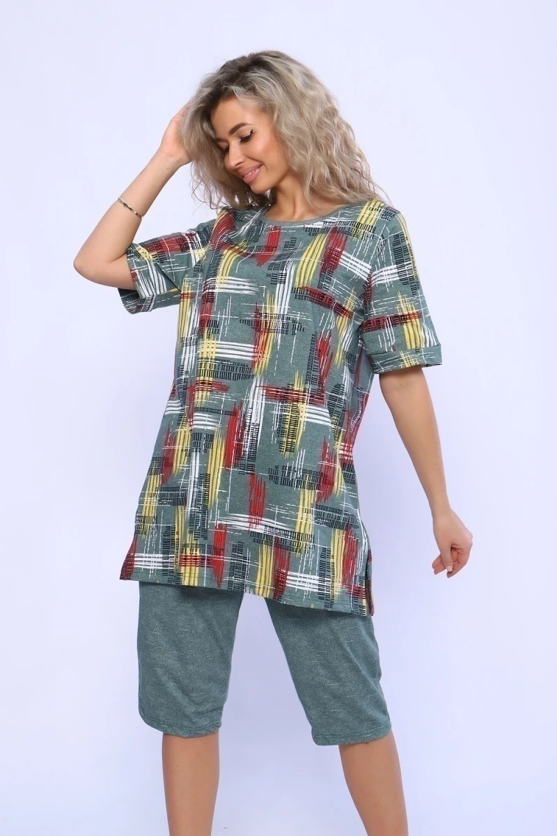 Костюм с бриджами 13130 (зеленый)