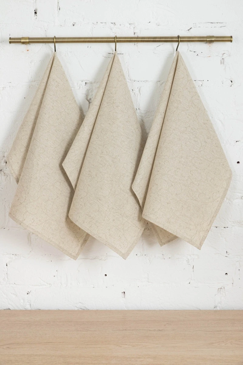 Набор полотенец полулен (ГП) Поэма - 3 шт - 45х60 см