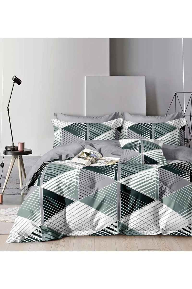 Простыня на резинке поплин "ПолиТекс" "Арт-Деко" арт. 6576 тип 1