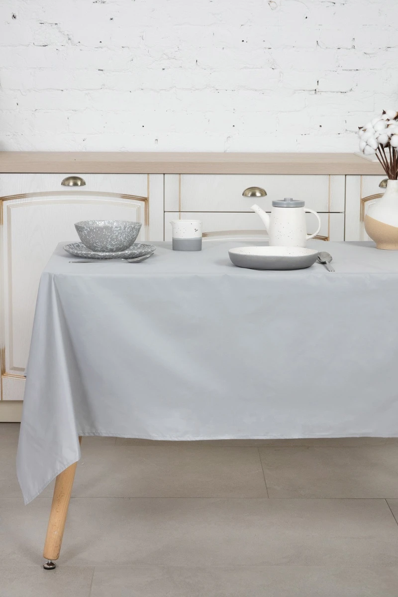 Скатерть водоотталкивающая Дюспо "Серебро"