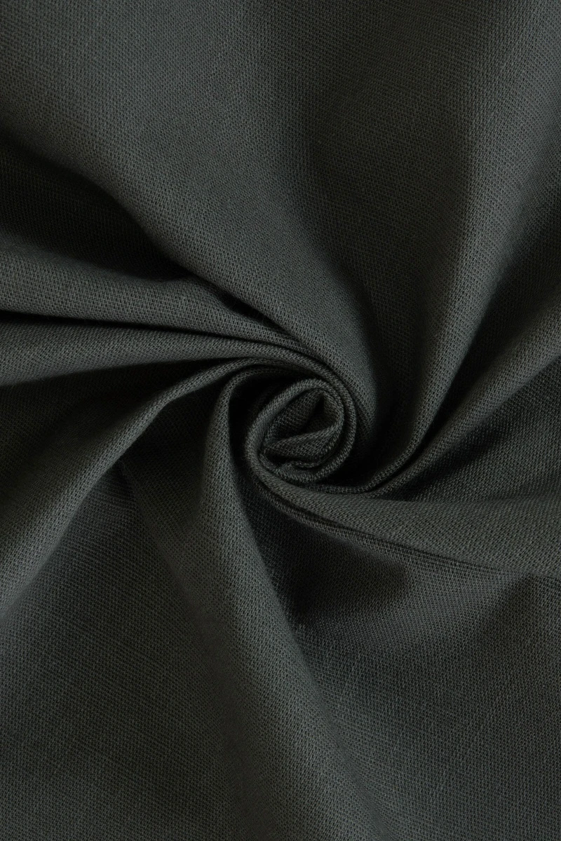 Скатерть из хлопка (ЭТ) "Темно-серый" (евро-угол)