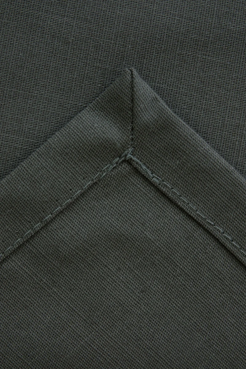 Скатерть из хлопка (ЭТ) "Темно-серый" (евро-угол)