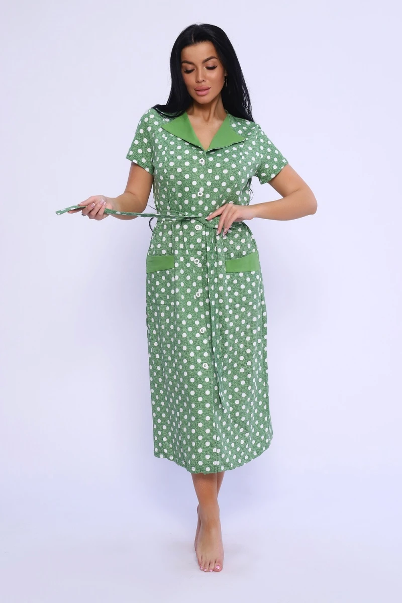 Халат 35327 (горох крупный зеленый)