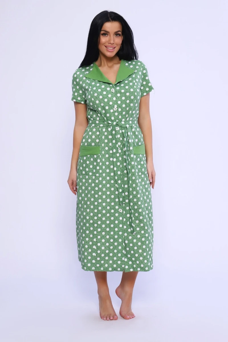 Халат 35327 (горох крупный зеленый)