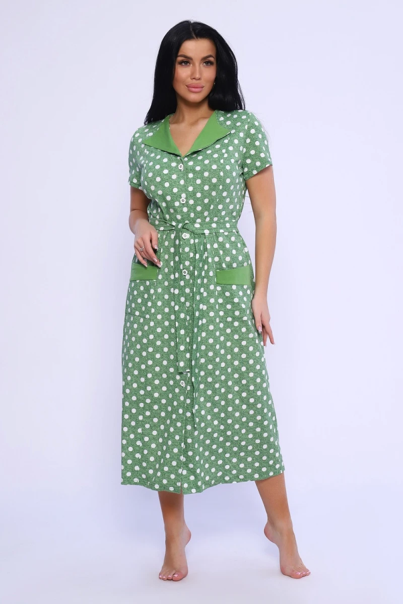 Халат 35327 (горох крупный зеленый)