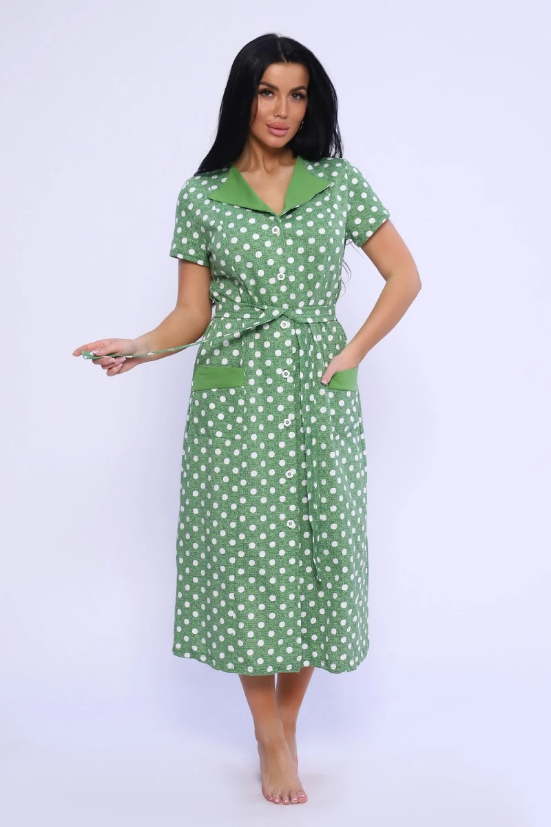 Халат 35327 (горох крупный зеленый)