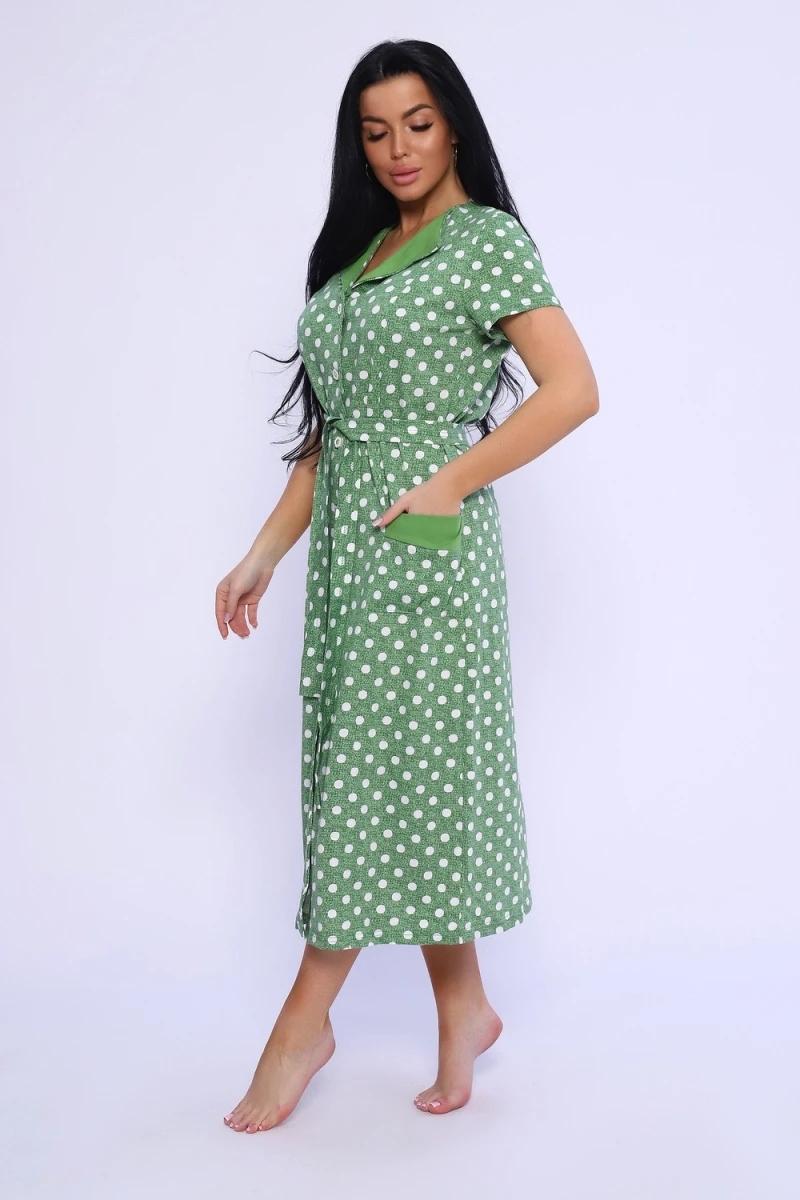 Халат 35327 (горох крупный зеленый)