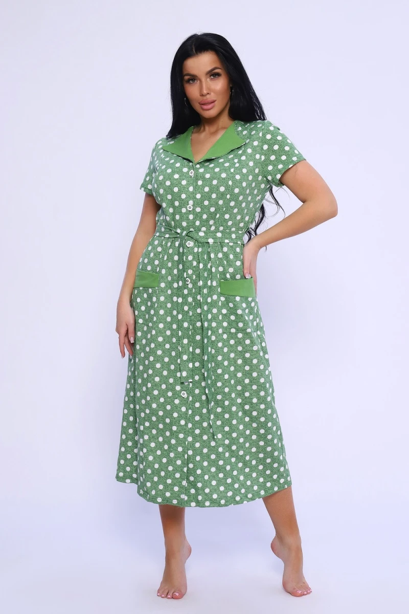 Халат 35327 (горох крупный зеленый)