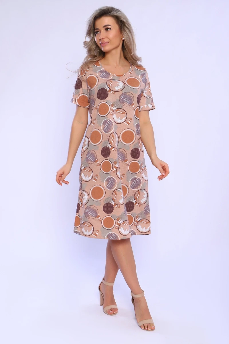 Платье 13137 (оранжевый)