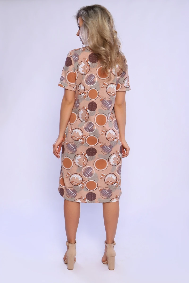 Платье 13137 (оранжевый)