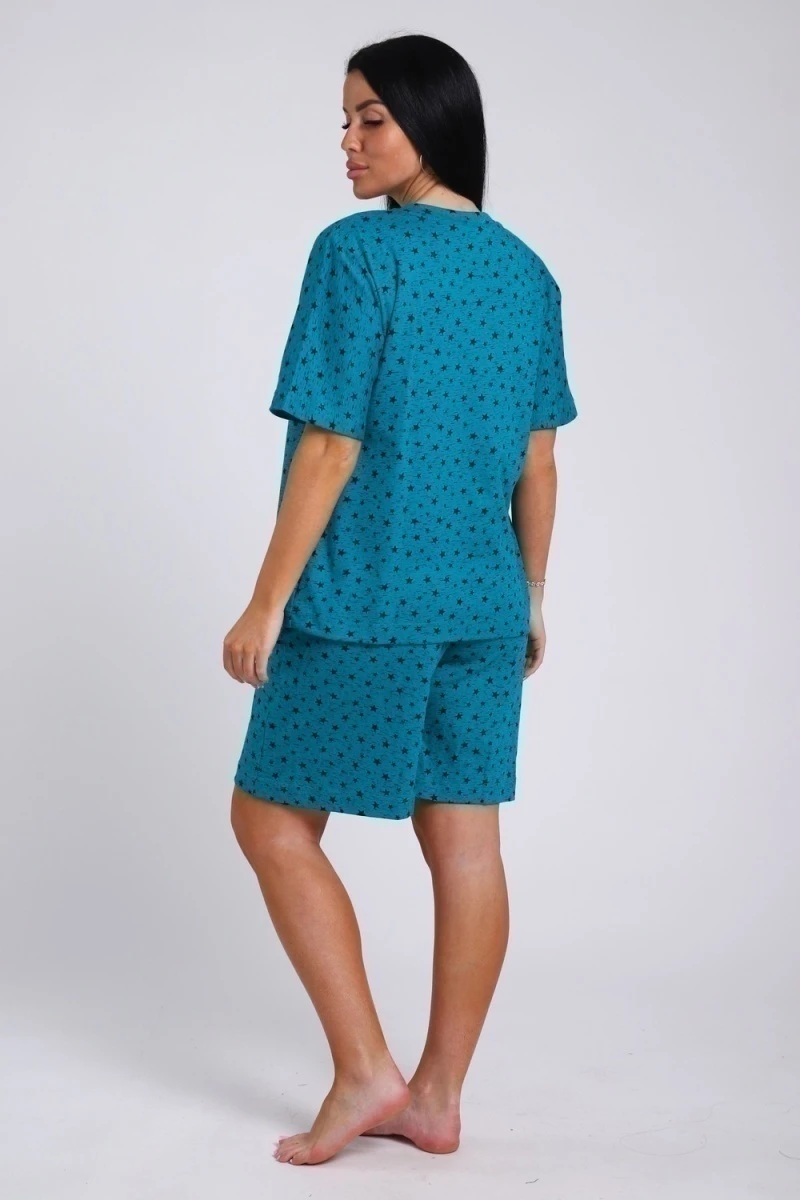 Костюм с шортами 52317 (изумруд)