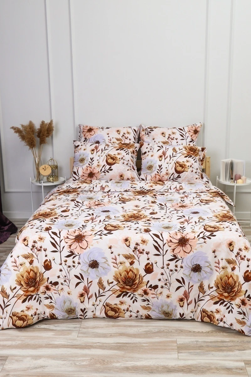 Пододеяльник поплин Светлая ночь (белый)