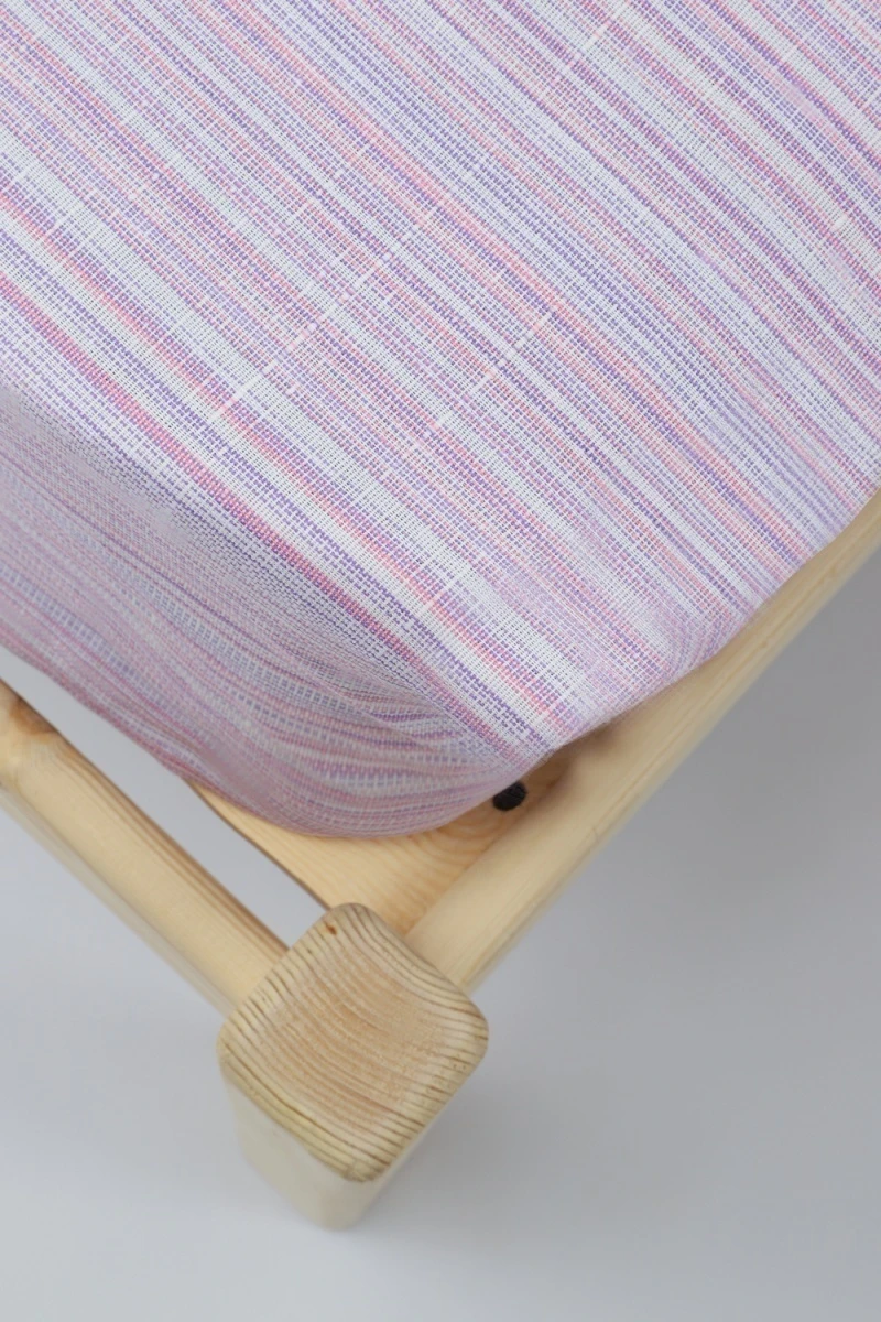 Простыня Полосатый рейс (розовый)