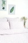 Пододеяльник поплин Первые листочки (белый)