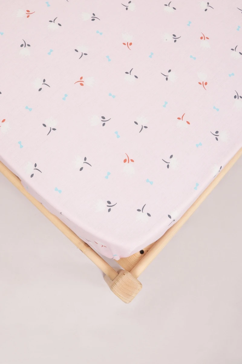 Простыня перкаль Розовое поле (розовый)