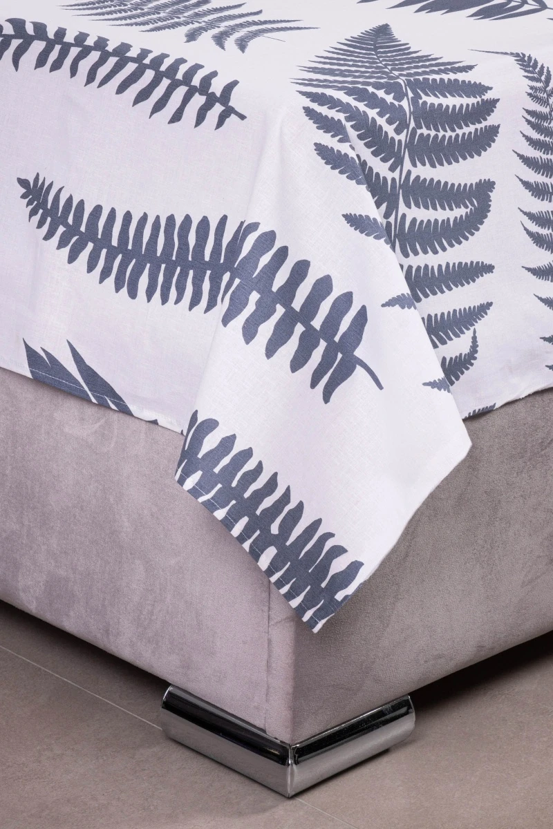 Простыня "ГОС" поплин "Папоротник" белый