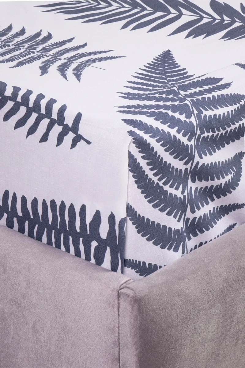 Простыня "ГОС" поплин "Папоротник" белый