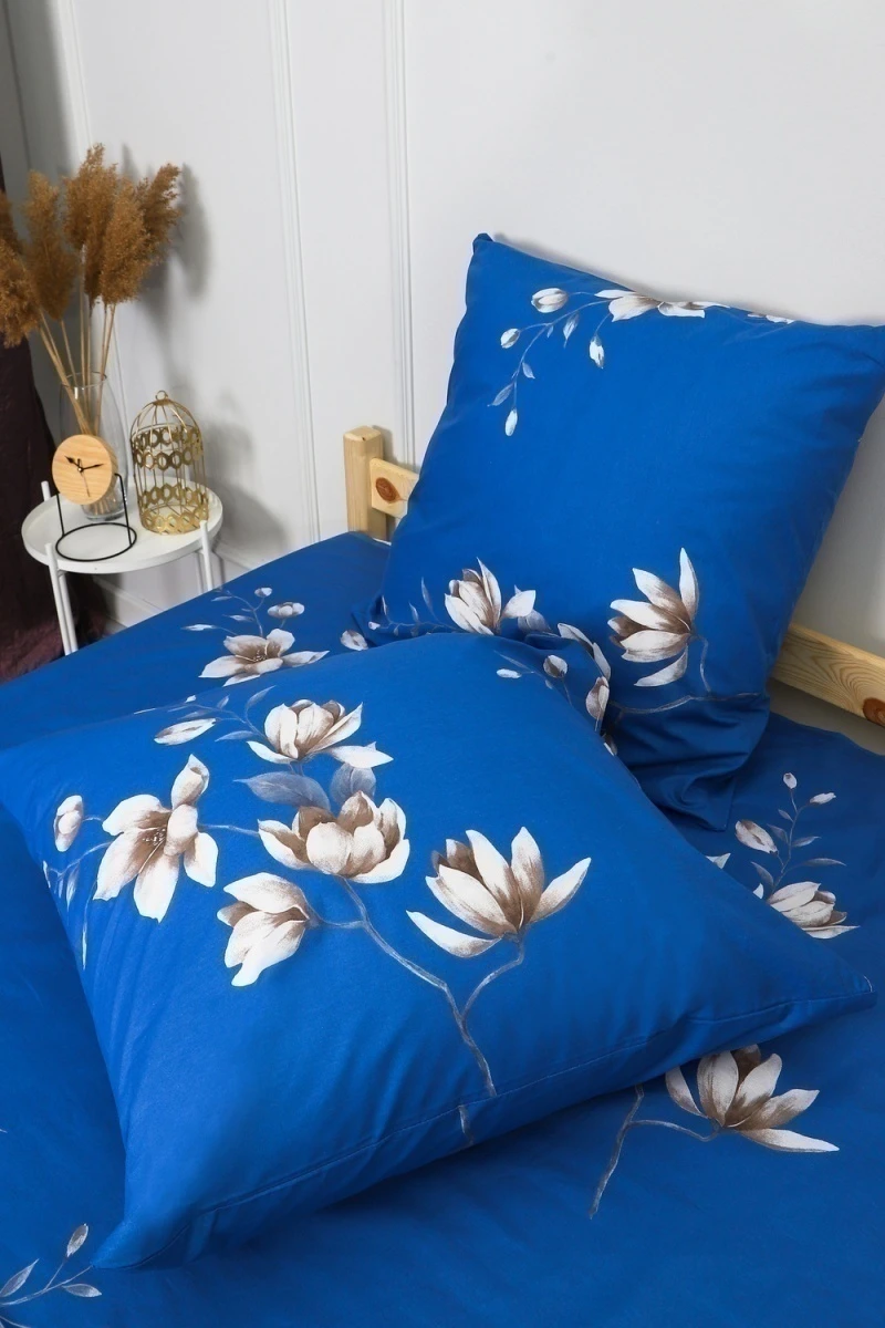 Наволочка поплин Сияние ночи (синий)