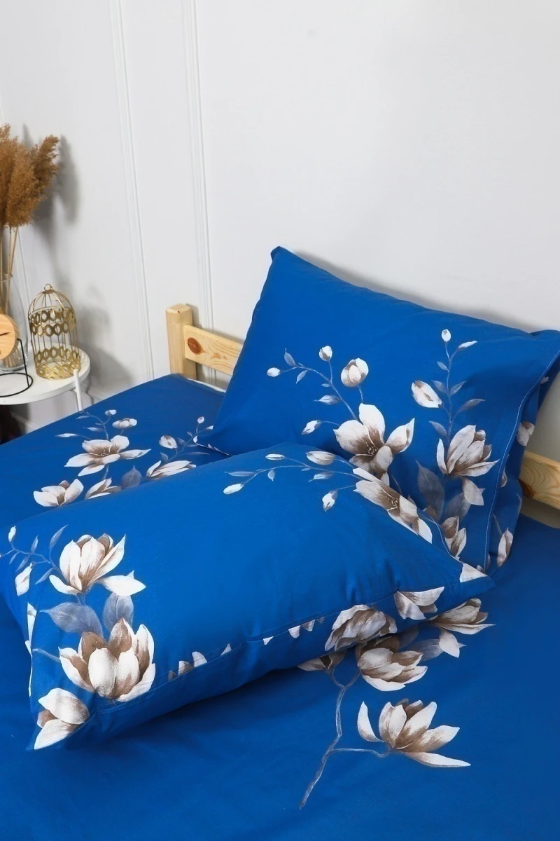 Наволочка поплин Сияние ночи (синий)