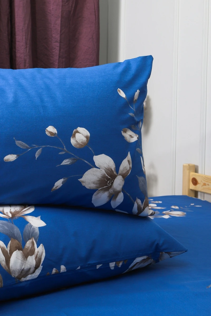 Наволочка поплин Сияние ночи (синий)