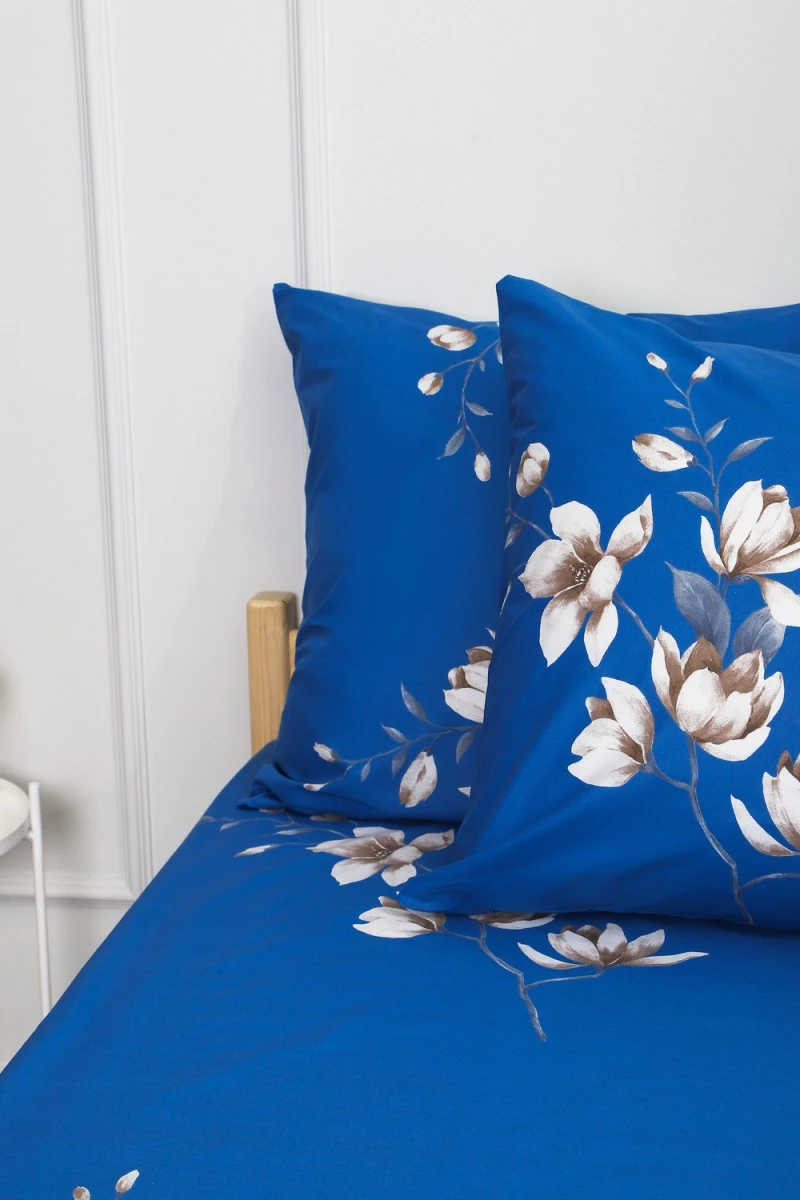 Наволочка поплин Сияние ночи (синий)