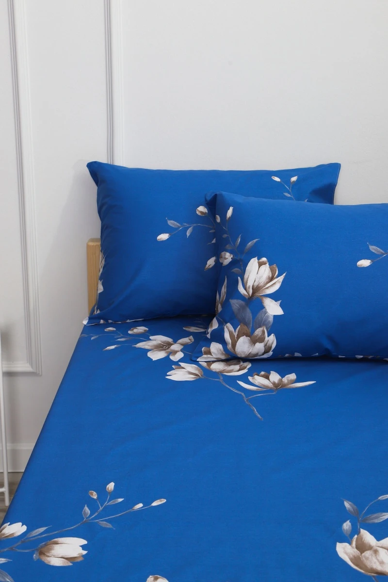 Наволочка поплин Сияние ночи (синий)