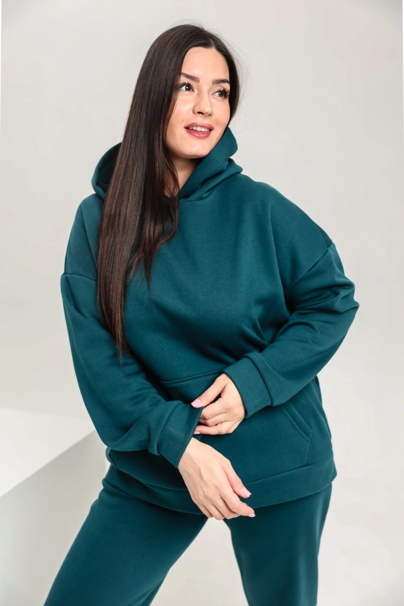 Костюм с брюками 42346 (темно-зеленый)