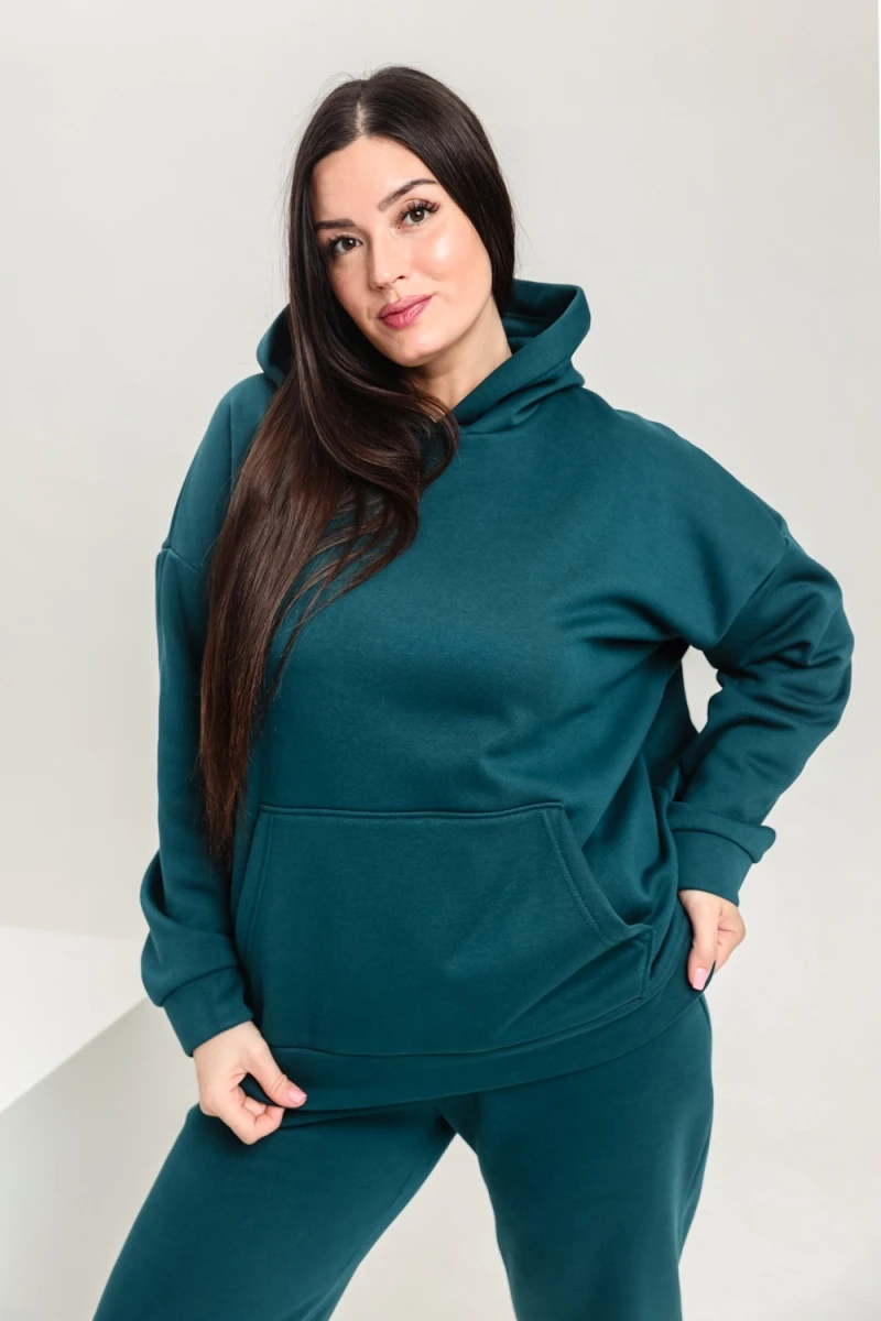 Костюм с брюками 42346 (темно-зеленый)