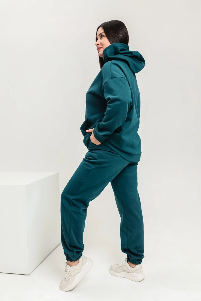 Костюм с брюками 42346 (темно-зеленый)