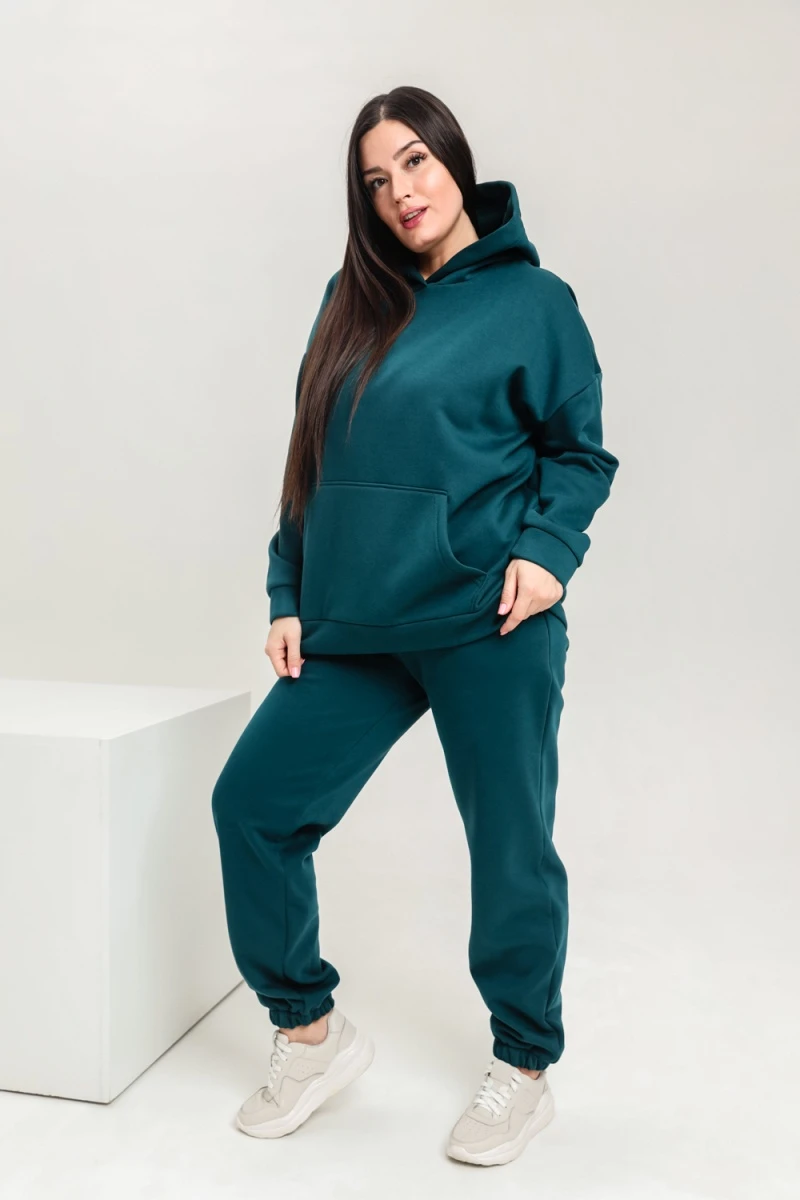 Костюм с брюками 42346 (темно-зеленый)