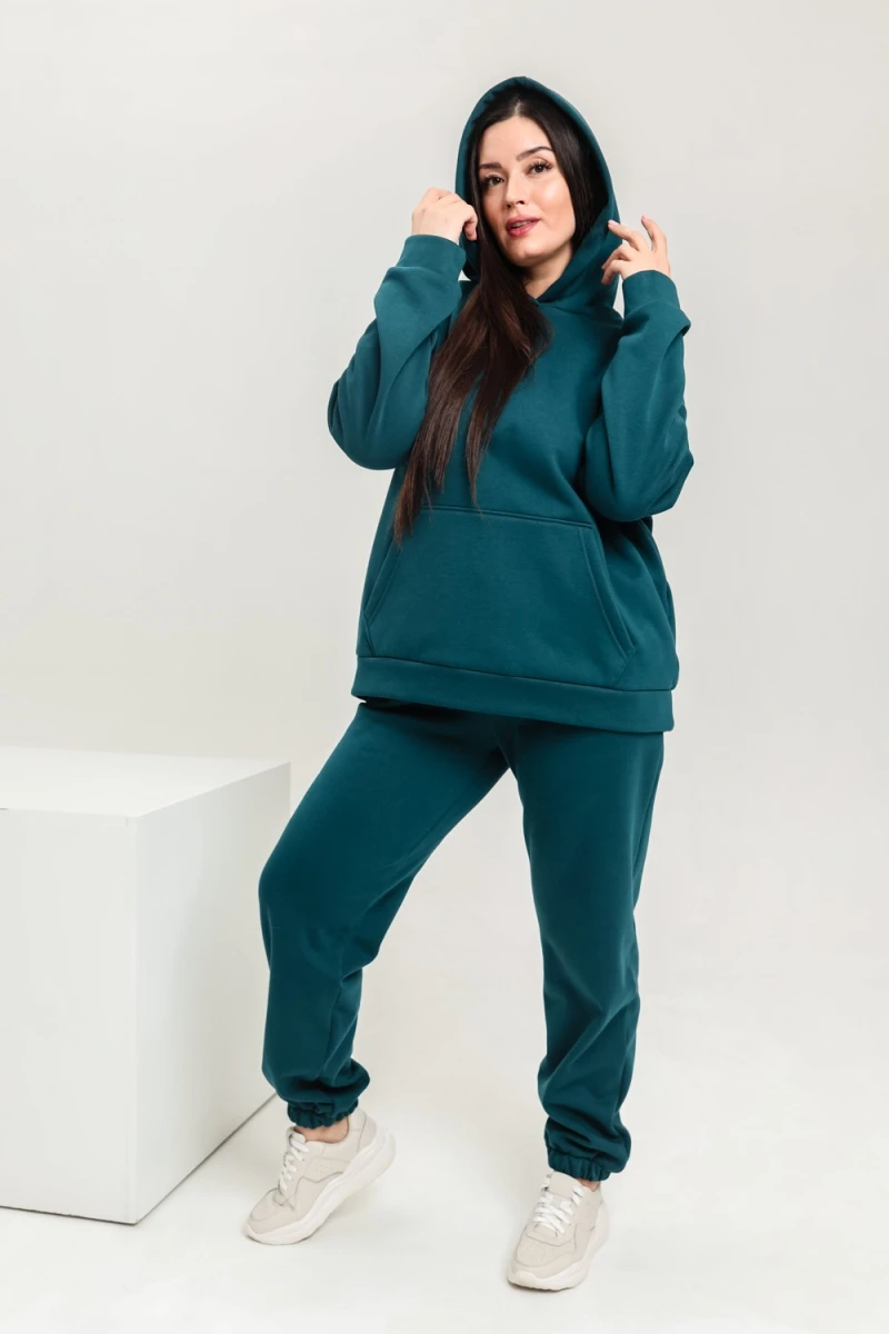 Костюм с брюками 42346 (темно-зеленый)