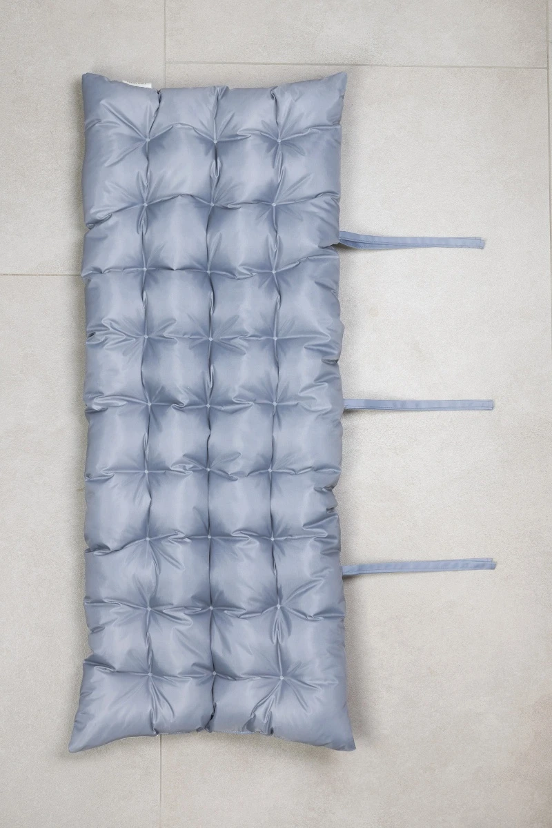 Подушка на скамью Оксфорд "Пыльный голубой"