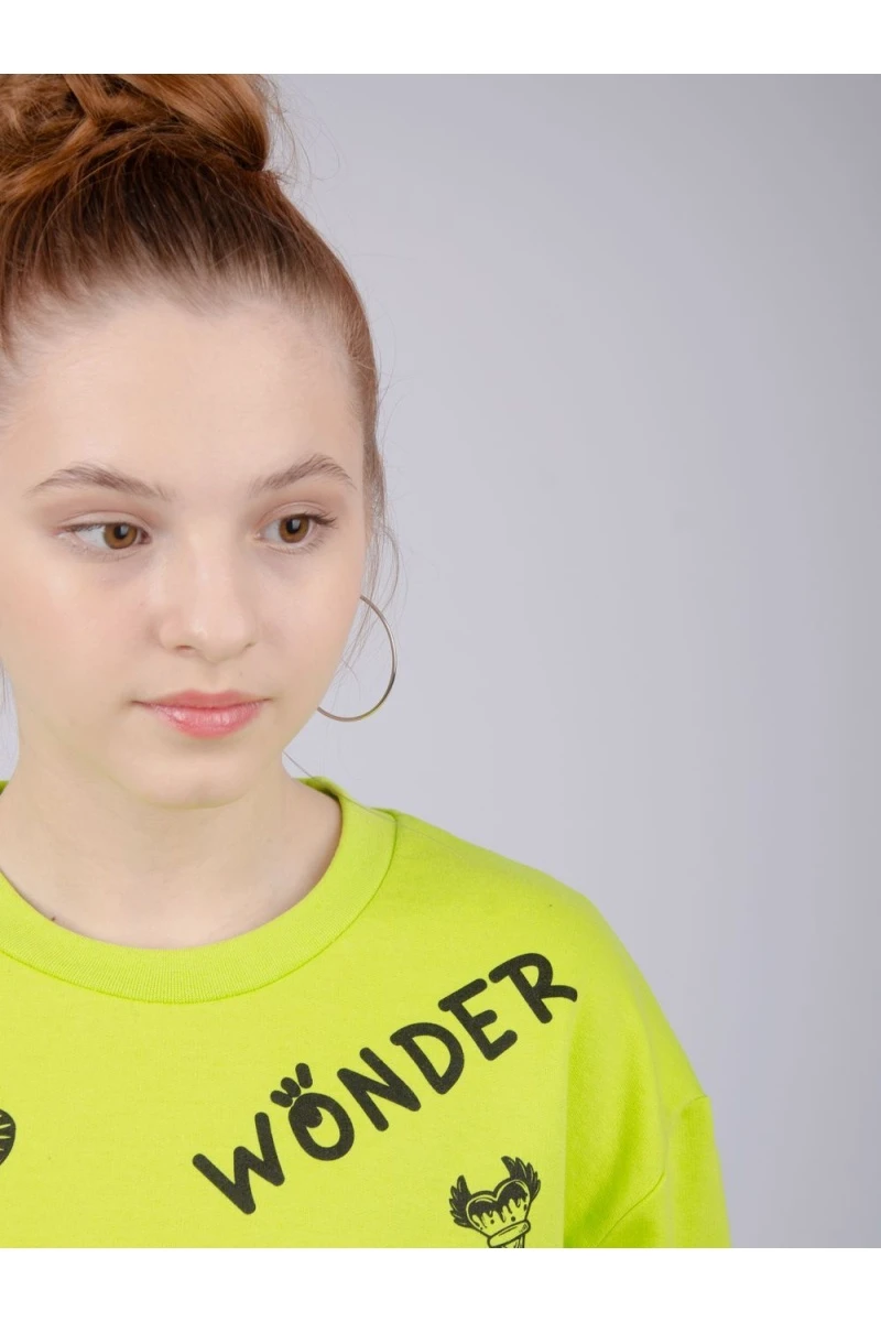 Костюм "КД-117" салатовый, с начёсом, трикотаж