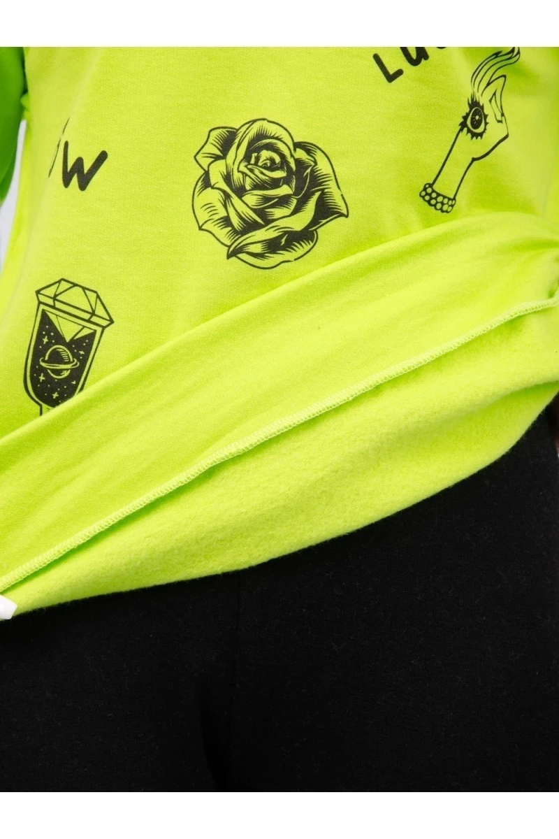 Костюм "КД-117" салатовый, с начёсом, трикотаж